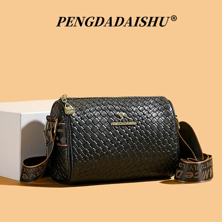 2025新款爆款编织单肩包妈妈包枕头包百搭复古风时尚潮流斜挎包女