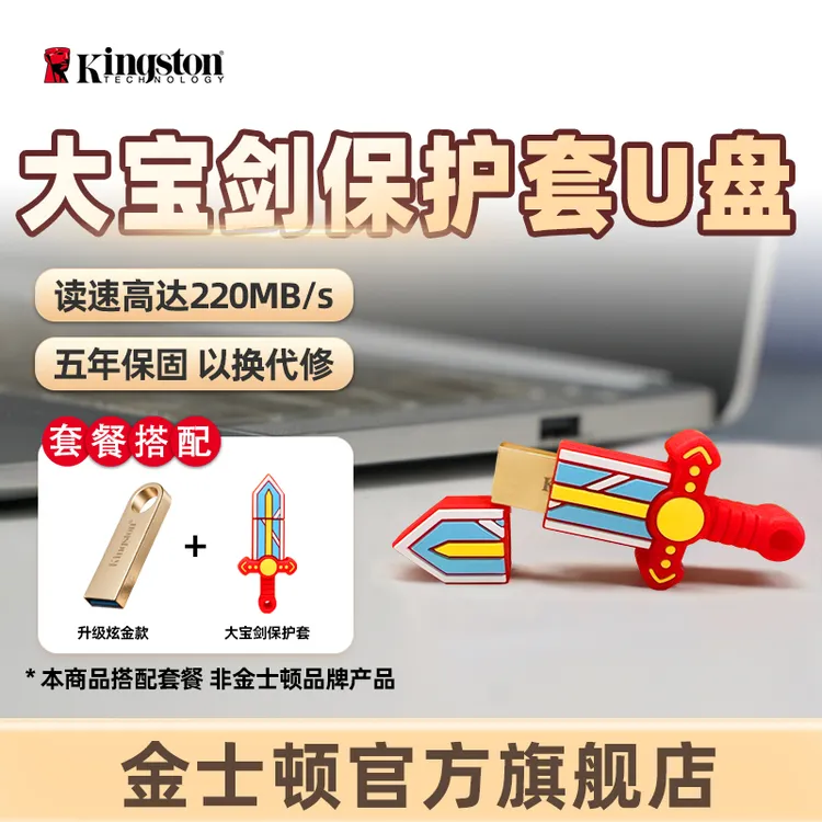 金士顿官方大宝剑保护套u盘DTSE9G3办公哨兵模式办公车载学习商务