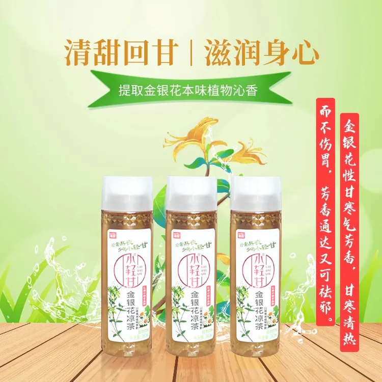椰泰小轻甘金银花凉茶甘菊金银花露380ml草本植物饮料
