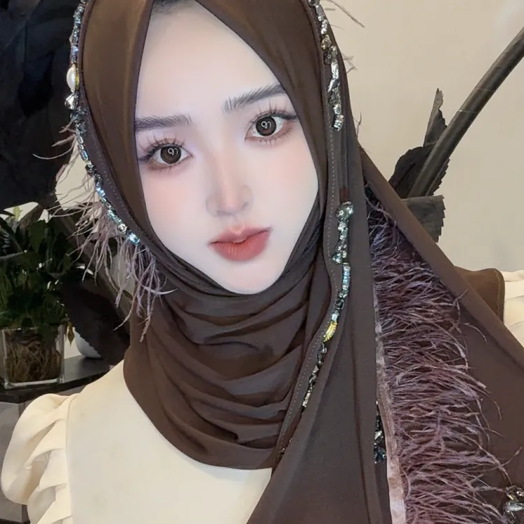 新款羽毛绕巾百搭不挑人