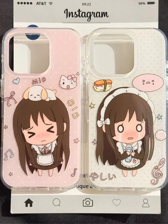 白光哭泣轻音少女苹果适用iphone17苹果16/15果冻手机壳安卓可爱
