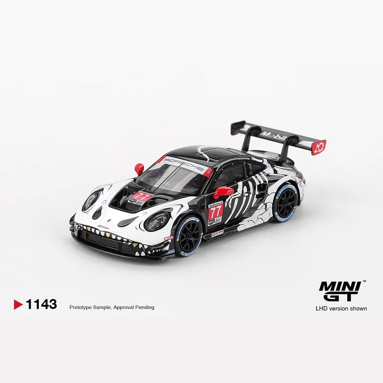 MINIGT 1:64 保时捷911 GT3 R#77 AO Racing 化骨龙车模 #1143