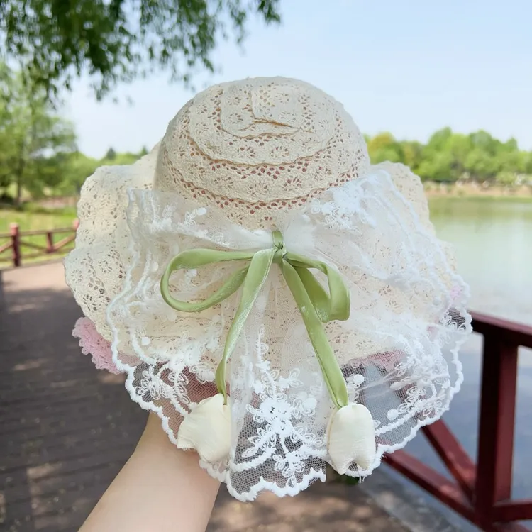 宝宝帽子夏季薄款儿童防晒帽婴幼儿遮阳帽太阳帽可爱超萌女童草帽