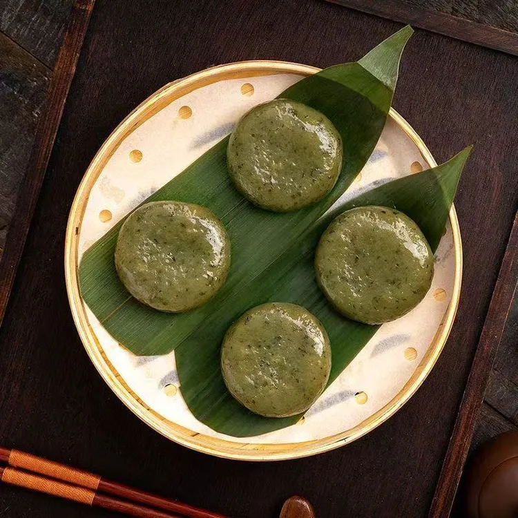 艾叶糍粑30个独立包装软糯香甜营养丰富粗粮美食湖南特产糯米糍粑