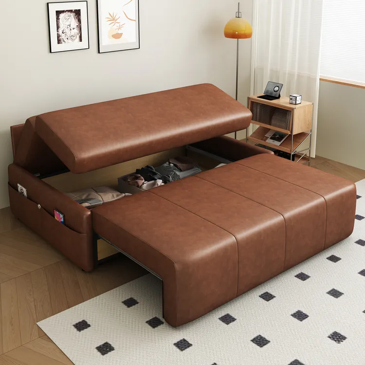 沙发床多功能储物推拉伸缩客厅书房阳台客厅小户型办公室家用两用