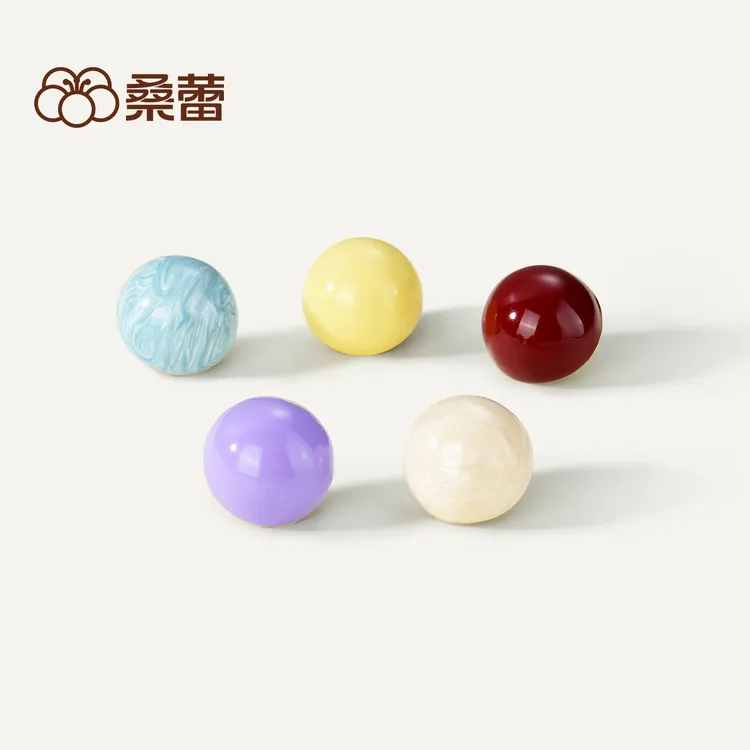 Social Talent/桑蕾 合金珐琅耳饰 【BOBO球】简约小众氛围高级耳钉商品图