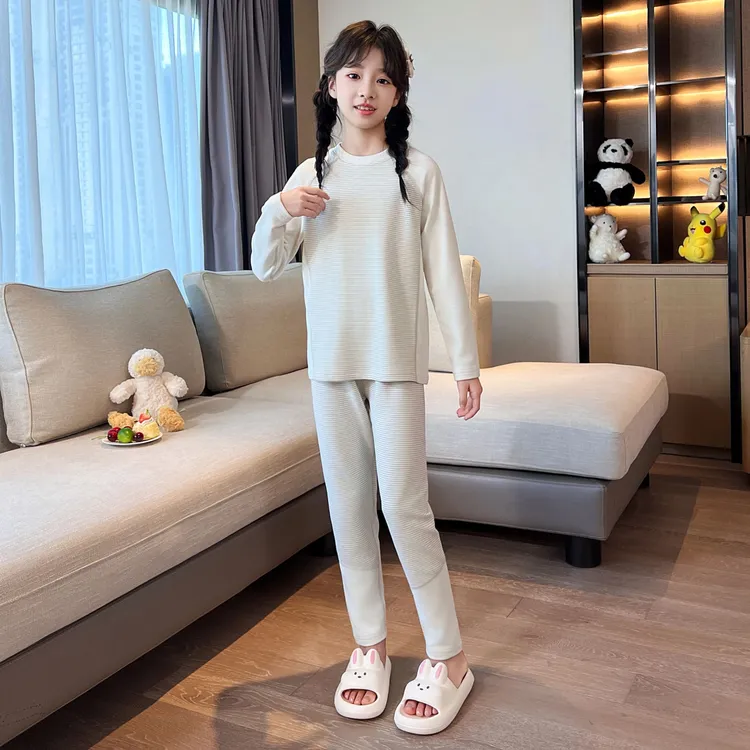 女童保暖内衣套装新款女孩中大童儿童秋衣秋裤秋冬防寒打底家居服
