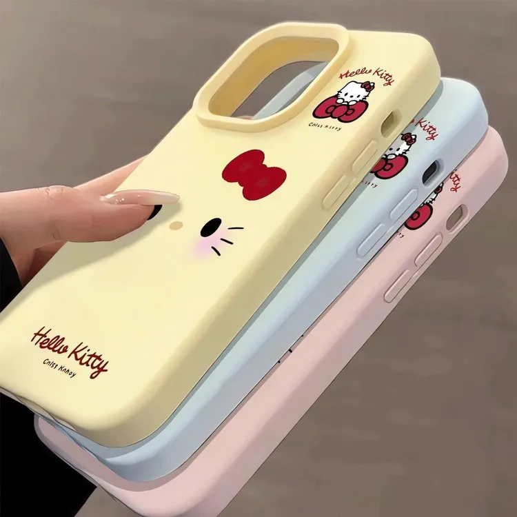 甜美腮红kt猫适用苹果16promax手机壳iphone15/14软胶13/12防摔11