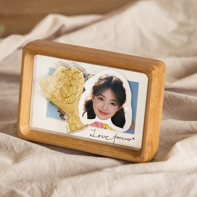 鲁大爷6寸情侣七夕情人节定制美伢的花七夕送男友礼物