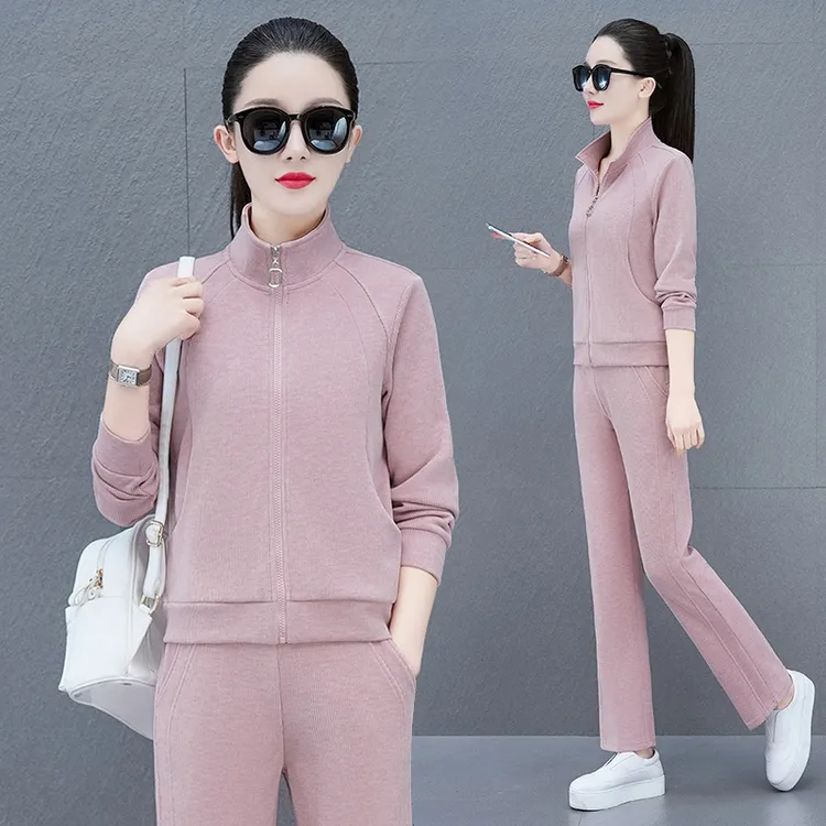 运动套装女春秋装2025新款时尚洋气质卫衣休闲服两件套