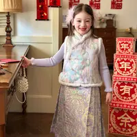 【ZHI LIAO】栀了成长记童装女童唐装马甲