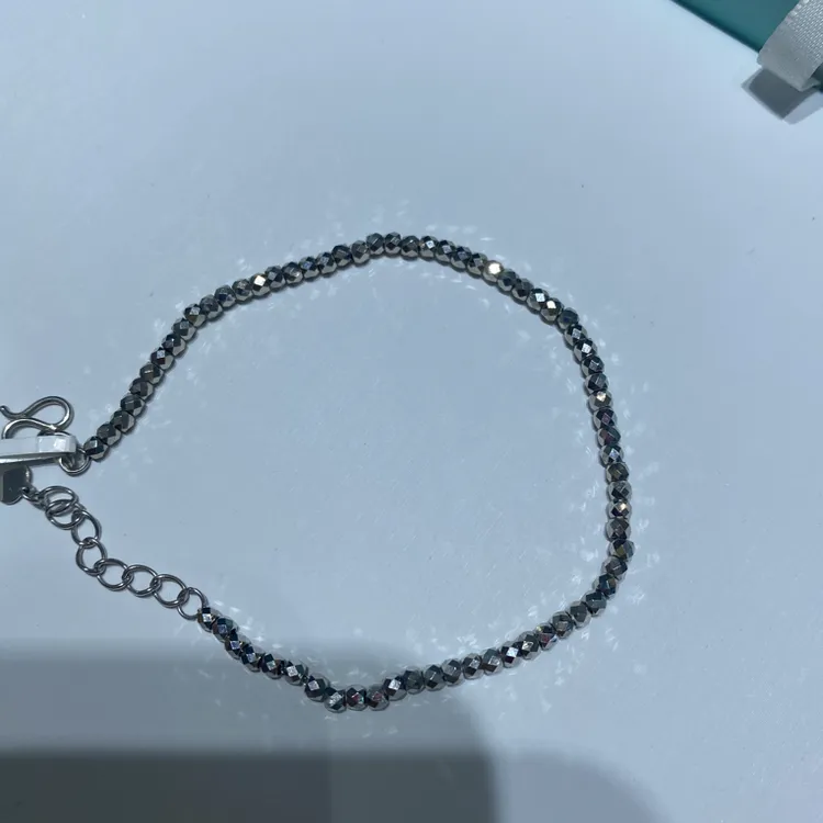 铂金pt950时尚蹦迪珠手链