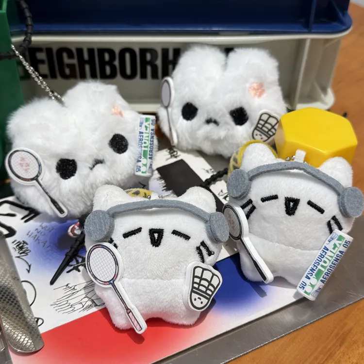 超萌羽毛球搭子毛绒玩偶猫猫公仔可爱书包挂饰男女礼物圣诞情侣