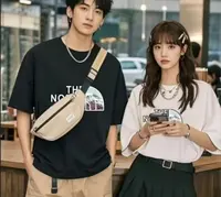 高克重潮流圆领短T---0027