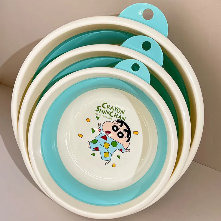 开学季折叠盆洗脸盆家用便携式学生宿舍用洗菜盆子洗衣服洗脚盆