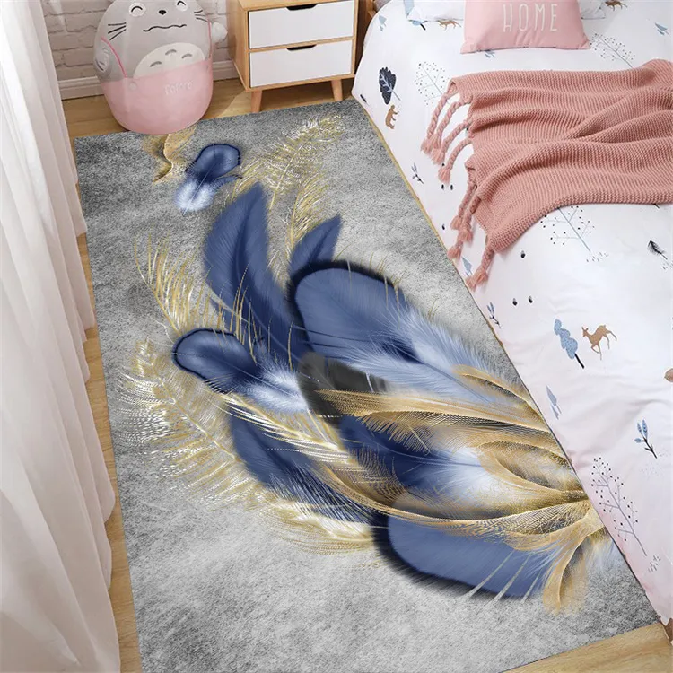 地毯卧室床边毯网红爆款家用耐脏耐磨轻奢房间飘窗隔凉防滑地垫