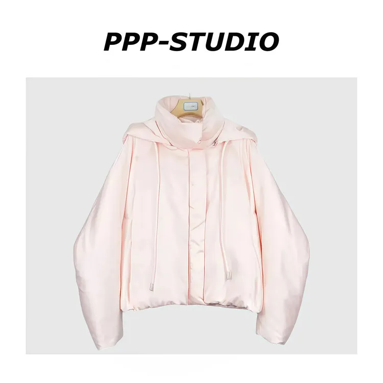 妙兮·LL冬季新款时尚休闲百搭宽松设计款连帽羽绒服*20253572