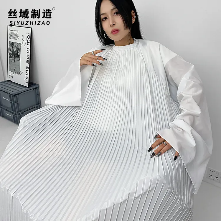 带袖加大不沾发高档剪发围布发廊美发店专用理发店剪头发围布透气