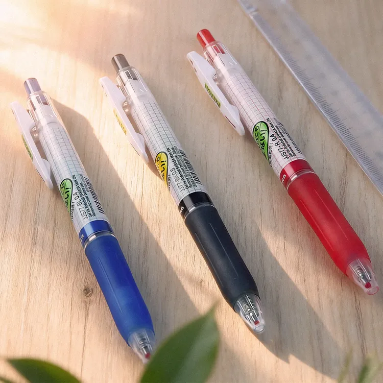 ZEBRA/斑马牌（6支）JJ77按动中性笔0.5mm子弹头 黑/蓝/红 考试速干