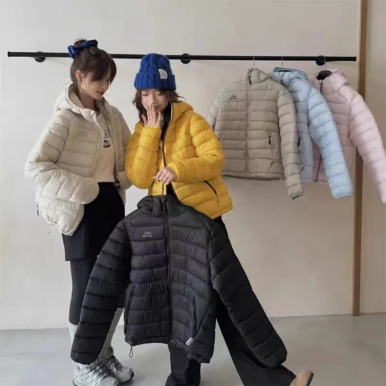 超好看排骨棉服外套女秋冬2025新款韩系夹棉连帽保暖情侣装棉衣潮