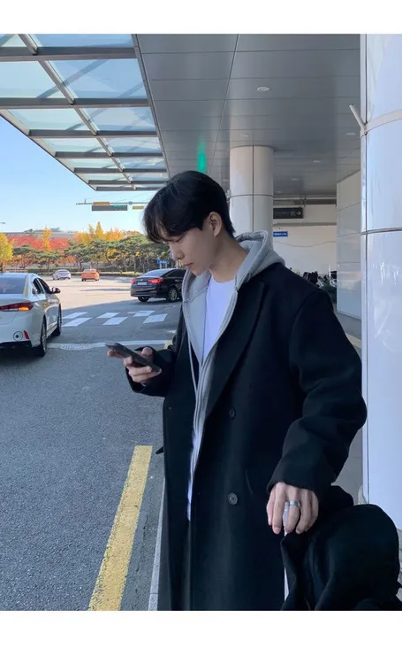 【琳岚】冬季秋季中长款长款立领毛呢加厚过膝帅气大衣男款冬季