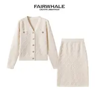 马克华菲小香风法式优雅气质时尚套装针织复古女士女装秋季两件套