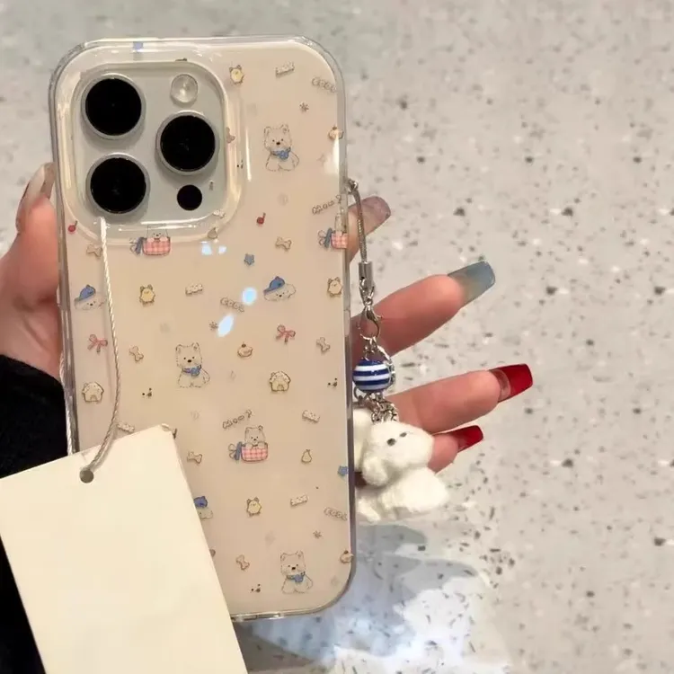 蛋糕蓝西高地适用iPhone16promax苹果14防摔手机壳15小众13新款12