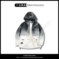 【朱砂与水墨渐变加厚棉衣外套】8308秋冬·时尚流行潮流