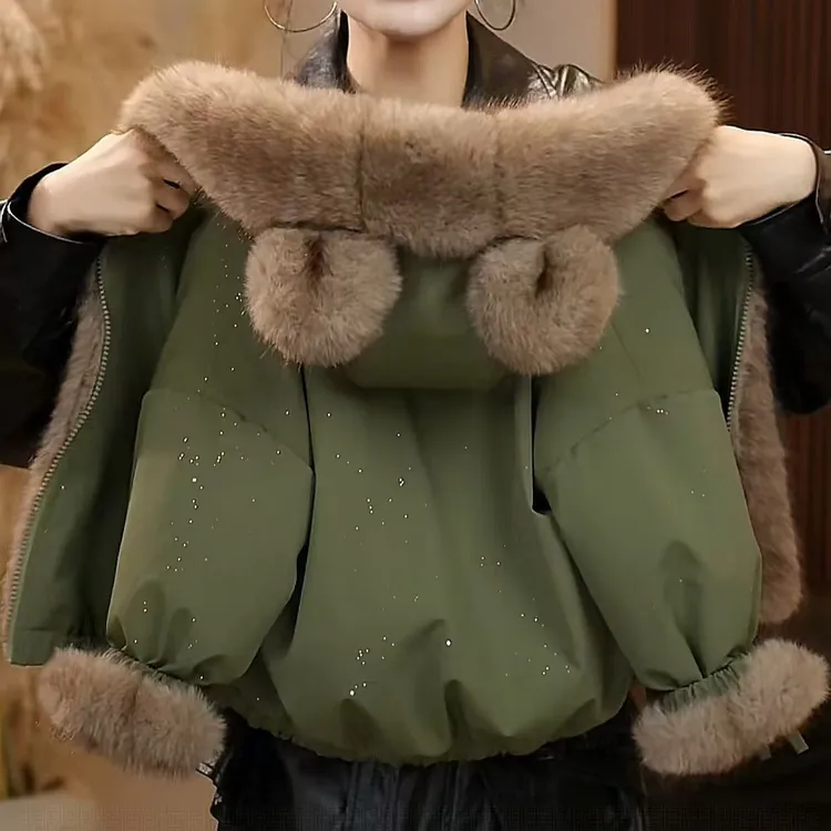 【舒适保暖】儿童冬季外套加绒加厚双面穿2025新款保暖棉衣棉袄D