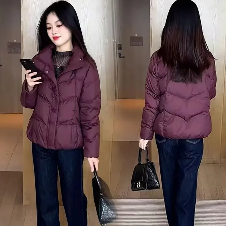 时尚冬季棉服女2025新款洋气修身显瘦加厚棉袄保暖小个子棉衣