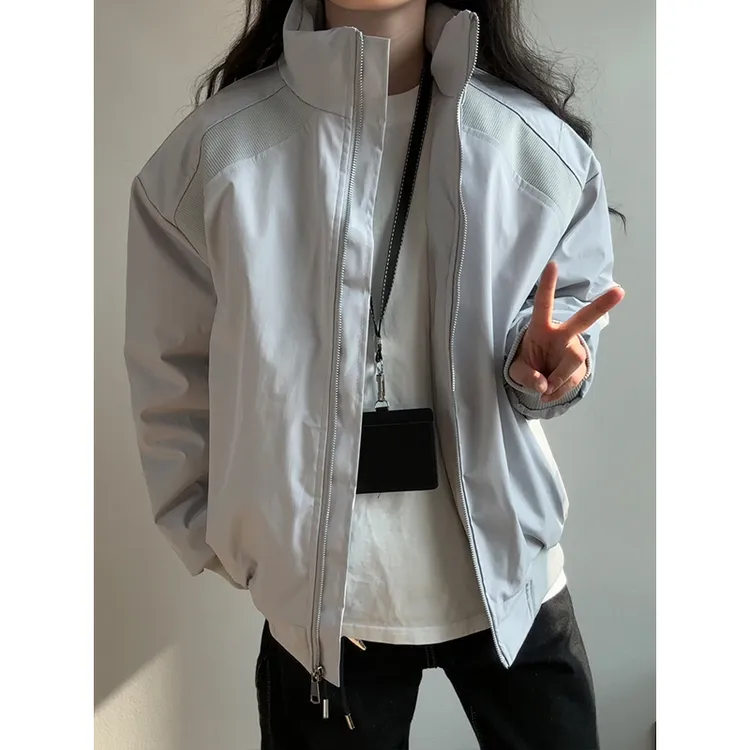 美式潮牌立领夹克棉服男款冬季加厚保暖高级痞帅复古短款棉衣外套