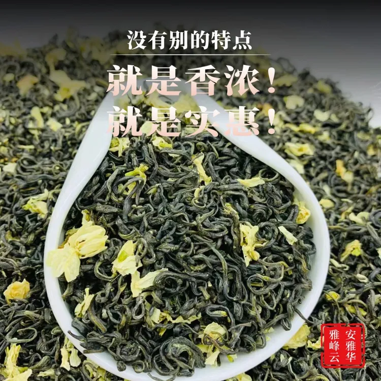 浓香茉莉花茶2025新茶雅安浓香型茶叶茉莉花茶送礼浓香茶叶