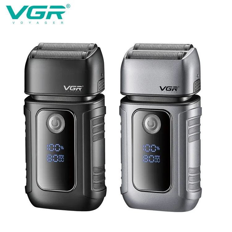 VGR油头增白器几何刀网电动剃须刀多功能剃光头神器刮胡须刀男士