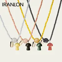 IRANLON 钛钢项链 IRANLON  彩菇系列项链百搭个性