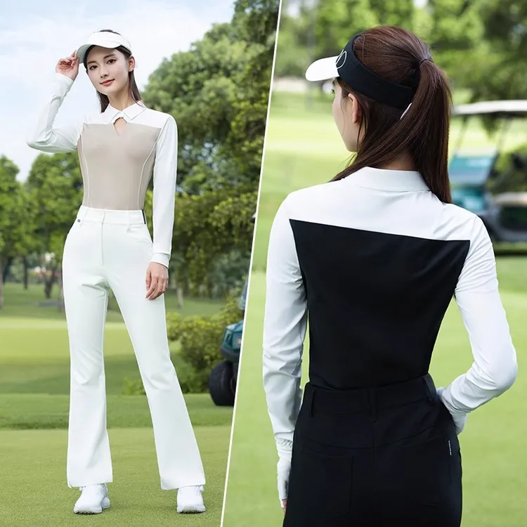 PGM 2025高尔夫女装秋冬新款服装女长袖柔软网球上衣运动衣服套装