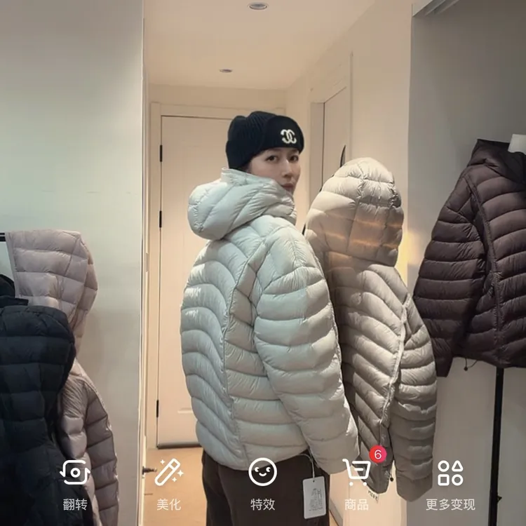日青排骨服90白鸭绒男女同款情侣排骨羽绒服冬季连帽保暖龟背羽绒