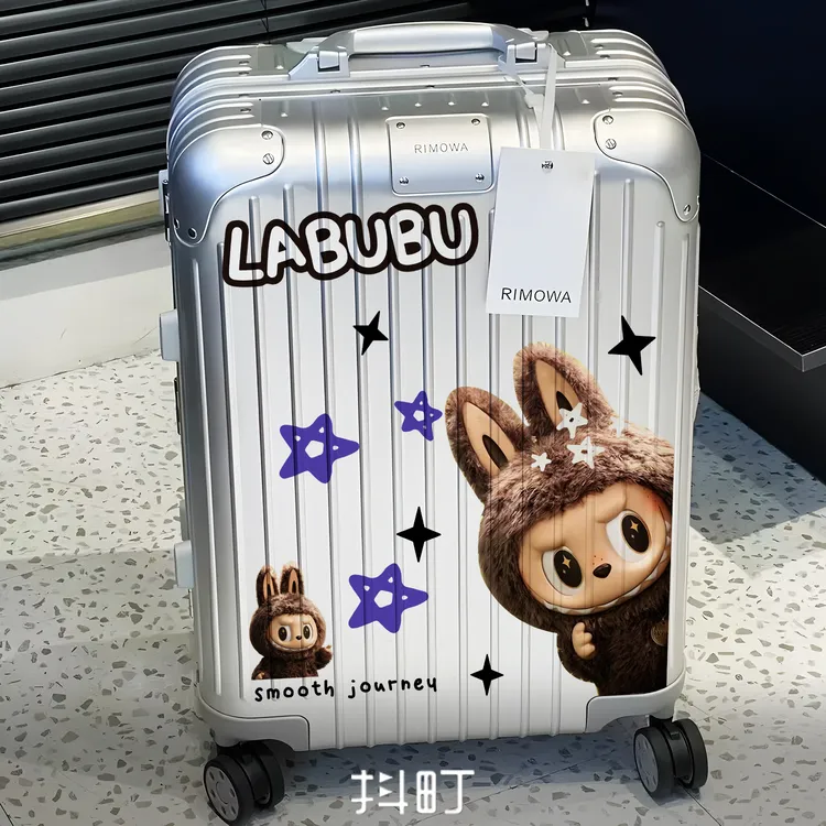 适用于行李箱可爱LABUBU卡通防水个性装饰贴纸密码箱拉杆箱贴画