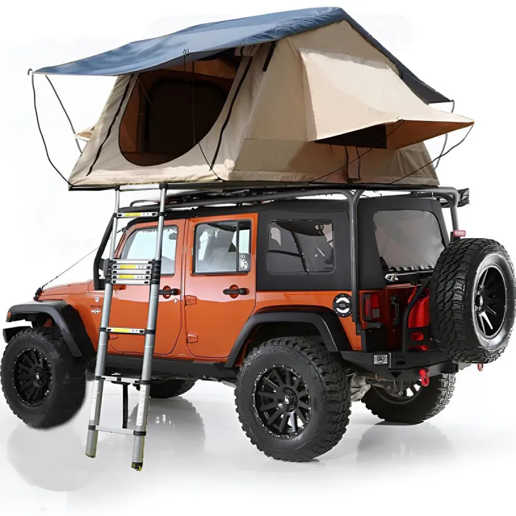 车顶帐篷全自动露营帐篷防雨速开折叠款铝合金材质户外帐篷厂家