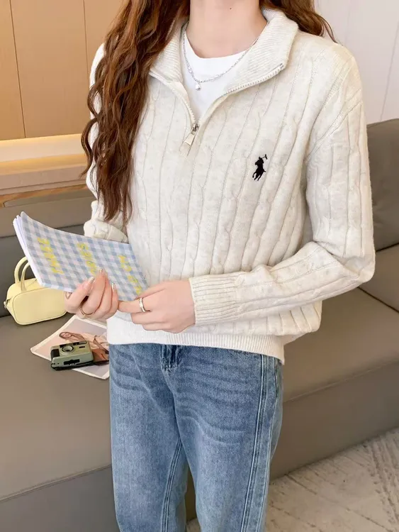 极简风纯色毛衣百搭立领上衣针织毛针织衫套衫秋冬