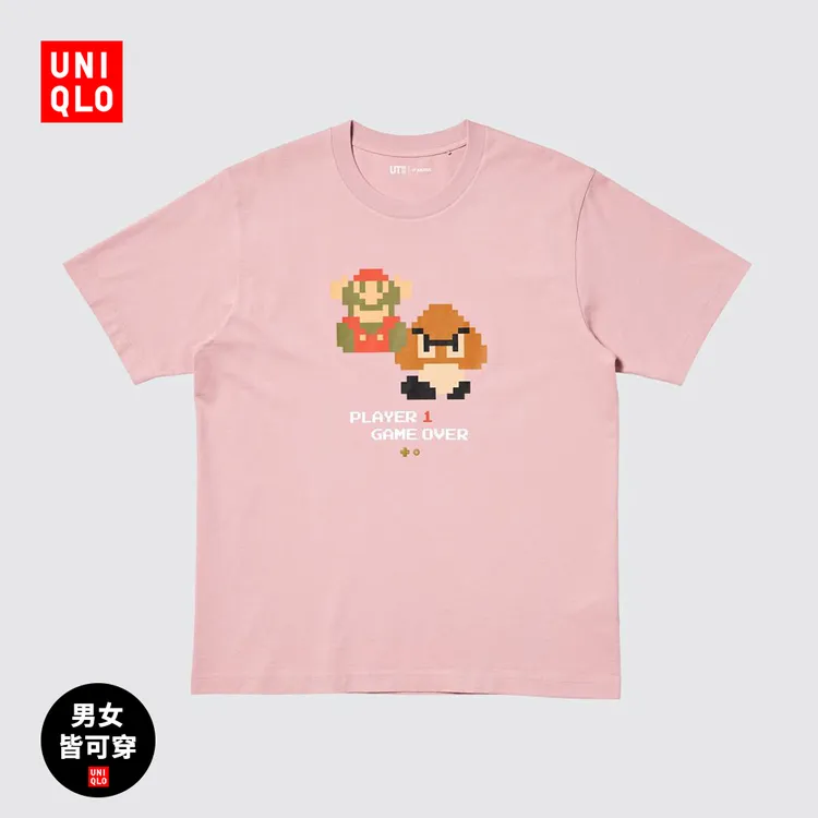 优衣库男装女装情侣亲子UT ARCHIVE超级马力欧印花短袖T恤474429