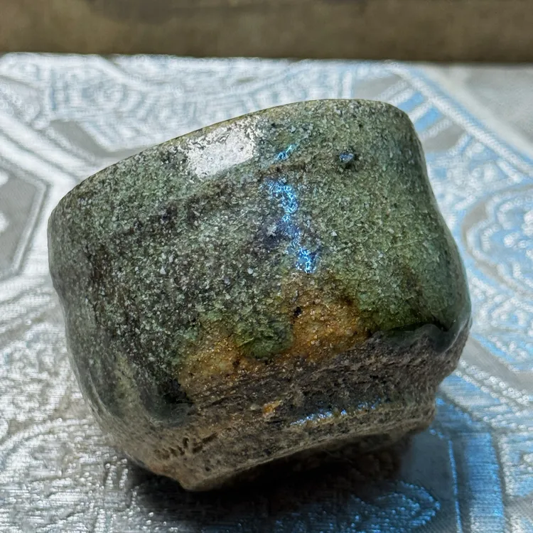 大迫幹雄·日本作家器·常滑烧·柴烧· 透润冒油·积釉开片·中古·茶杯