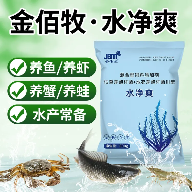 金佰牧水净爽芽孢菌种水产养殖枯草芽孢速溶方便免扩培发酵直接扔