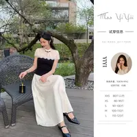 【绮梦】<中秋国庆大狂欢>新中式蕾丝拼接小众开叉上衣高腰半身裙
