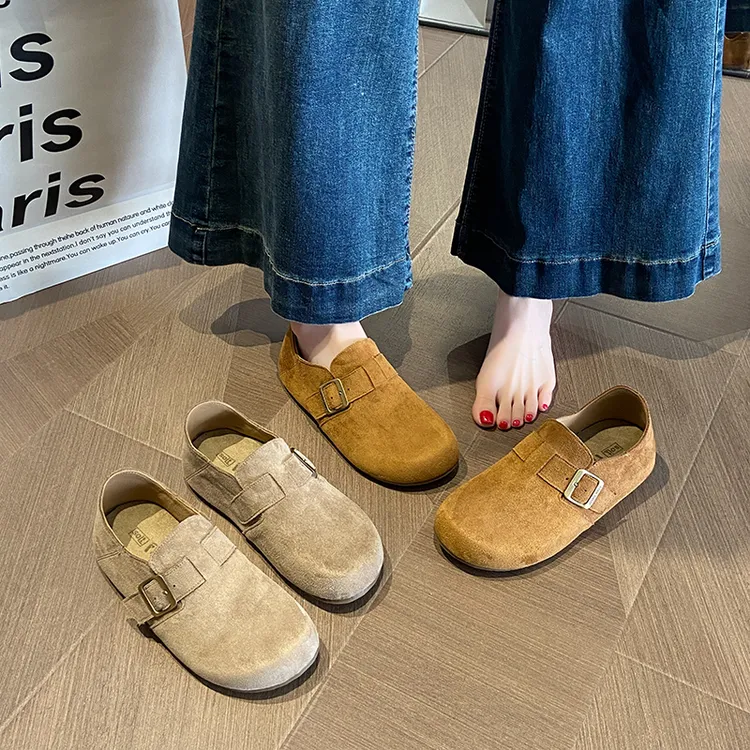 新款欧货踩屎感勃肯鞋软底厚底拖鞋女鞋 72811