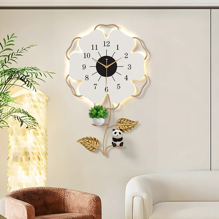 挂钟客厅2025新款轻奢高级感家用创意简约大气表电视墙装饰时钟表