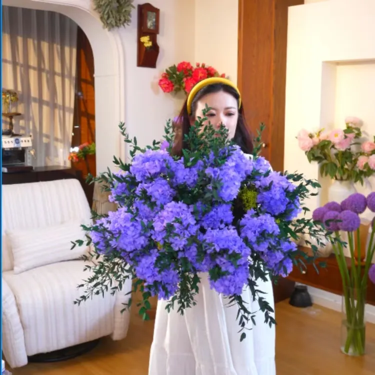 【蓝花盈色】高端稀有超漂亮小众永生花Y短视频