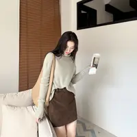 euri温柔满仓丨康宝莱羊绒白厂丝慵懒柔软高领针织羊绒衫-MY6288