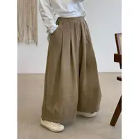 【山本少女】新款慵懒风垂感宽松休闲百搭阔腿裤H832