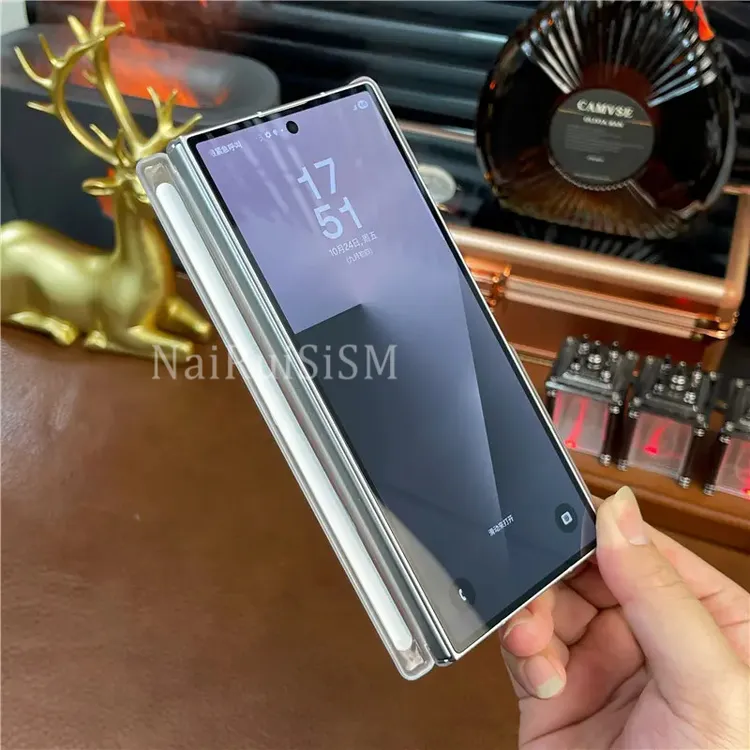 适用三星w26磁吸手机壳磨砂肤感双中轴w25轻薄高级感防指纹w24/23