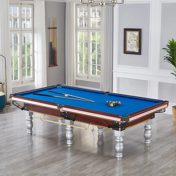 2025新款标准型全套标准美式黑八商用台球桌桌球台自动宿舍台球桌